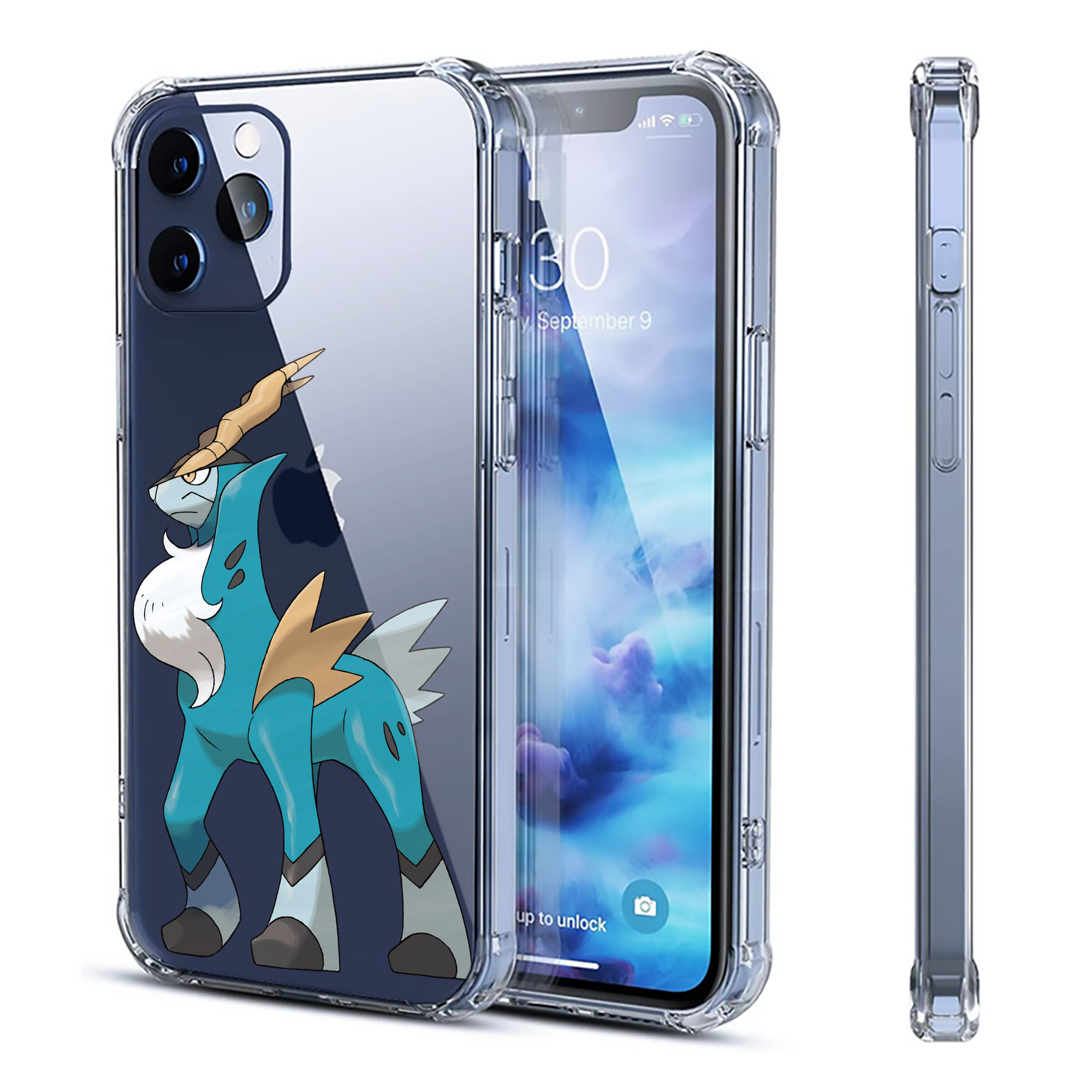（画像用） ポケットモンスター Pokémon 【iPhone 12シリーズ対応】透明スマホケース（クリアソフトケース）